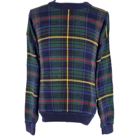IZOD Other - Americana Workwear Ivy Heritage IZOD Plaid Knit Sweater Men’s L Navy Green...